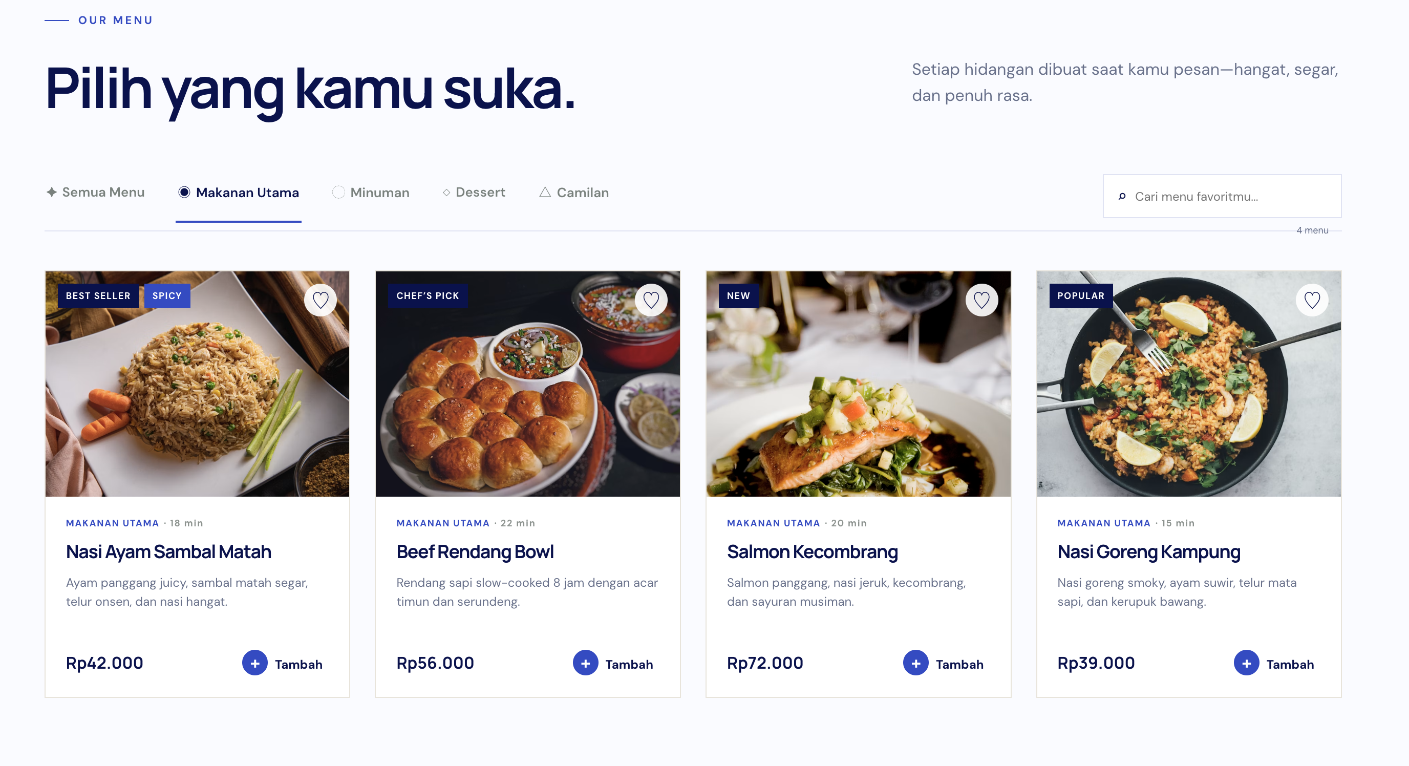 Tampilan Produk & Kategori — SIM Resto by Meya Labs